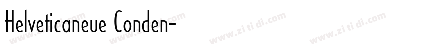 Helveticaneue Conden字体转换